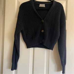 Black urban outfitters cropped cardigan